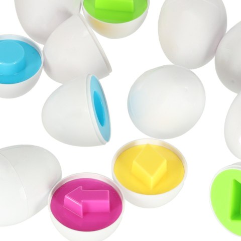 Układanka edukacyjna sorter dopasuj kształty jajka 10 szt. kura