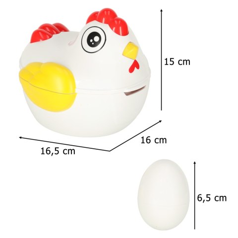 Układanka edukacyjna sorter dopasuj kształty jajka 10 szt. kura