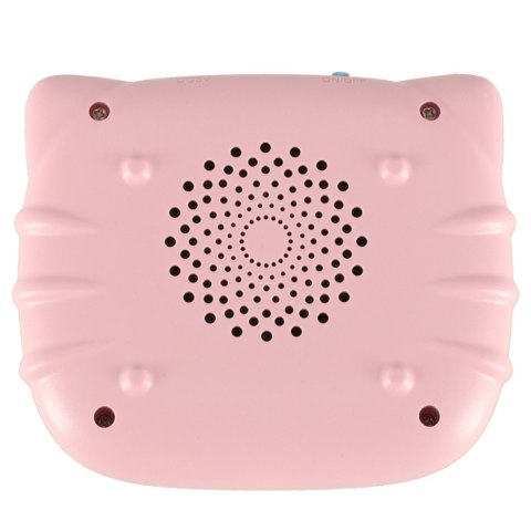 Zabawka edukacyjna czytnik do fiszek kart edukacyjnych do nauki słówek z języka angielskiego 112 kart różowy