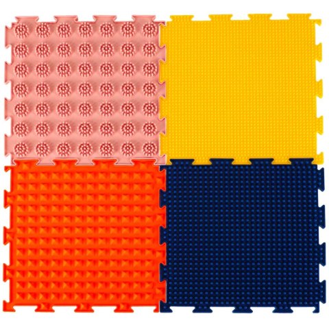 Mata sensoryczne puzzle montessori do masażu stóp 8 elementów