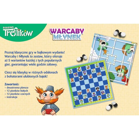 GRA - Warcaby i Młynek Rodzina Treflików Trefl 02658