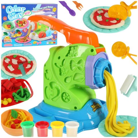 Ciastolina plastelina makaron maszynka makaronowa ciasto masa plastyczna z akcesoriami Ciastolina plastelina makaron maszynka makaronowa ciasto masa plastyczna z akcesoriami