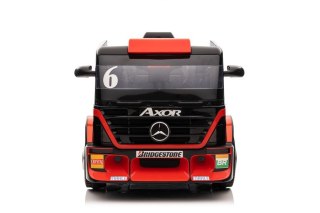 Auto Na Akumulator Mercedes + Naczepa XMX622B Czerwony LCD
