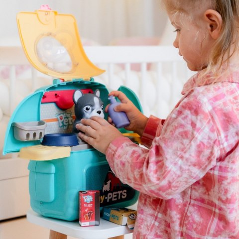 WOOPIE Pies Przenośny Salon Piękoności 2w1 w Plecaku Transporter