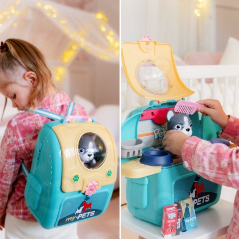 WOOPIE Pies Przenośny Salon Piękoności 2w1 w Plecaku Transporter
