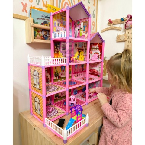 WOOPIE Mega Willa Domek dla Lalek LOVELY HOUSE 194 el.