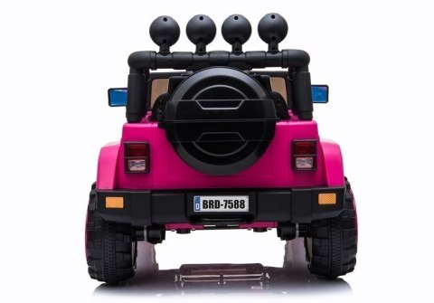 Auto na Akumulator Jeep BRD-7588 Różowy 4x4