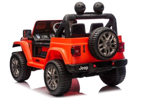 Pojazd Na Akumulator Jeep Rubicon 4x4 DK-JWR556 4x200W 24V Pomarańczowy