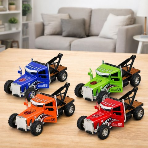 Autko Klasyczne Z Napędem Pull-Back Metalowe Otwierane Drzwi 1:32 Mix