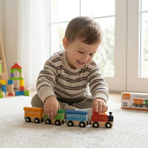 Viga Drewniane Puzzle Pszczoła Układanka Montessori Edukacyjna 18m+ Owad