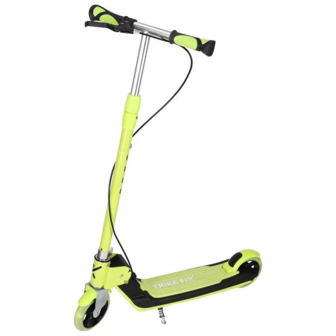 Hulajnoga dla dzieci TRIKE FIX dwukołowa LED składana podwójne hamulce neon zielony