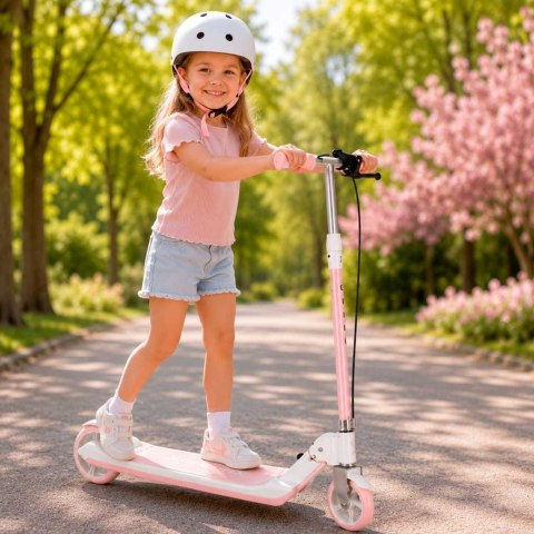 Hulajnoga dla dzieci TRIKE FIX dwukołowa LED składana podwójne hamulce różowa