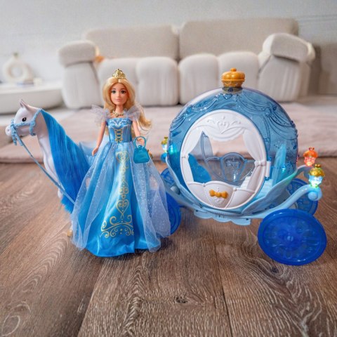 WOOPIE ROYAL Lalka Lodowa Księżniczka Lily i Magiczny Powóz Karoca Akcesoria