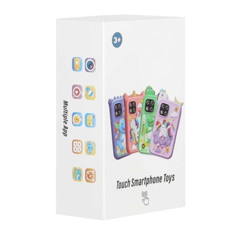 Telefon smartfon dla dzieci aparat kamera karta 8GB fioletowy jednorożec
