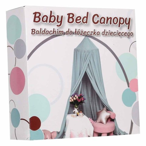 Baldachim dziecięcy nad łóżeczko kurtyna namiot tipi wiszący zielony