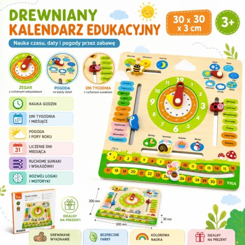 VIGA Kalendarz Edukacyjny Nauka Jezyka Angielskiego