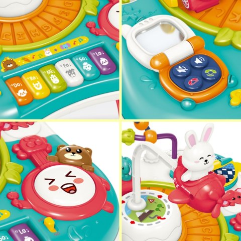 WOOPIE BABY Stolik Edukacyjny Interaktywny 2w1 Pianinko Dźwięki