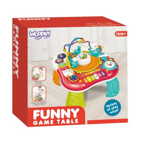 WOOPIE BABY Stolik Edukacyjny Interaktywny 2w1 Pianinko Dźwięki
