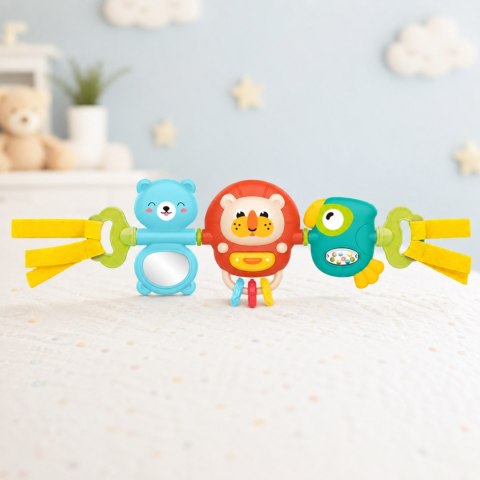 WOOPIE BABY Zawieszka Wózka Łóżeczka Sensoryczna Grająca Grzechotka Lusterko 6m+