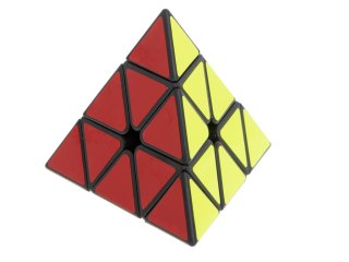 Gra logiczna piramida kostka łamigłówka 3x3 Black MoYu
