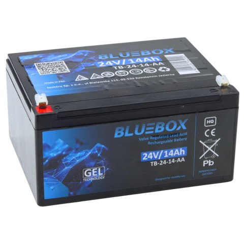 BLUEBOX Akumulator Żelowy VRLA AGM 24V14Ah Do Auta Na Akumulator