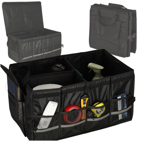 Organizer do bagażnika torba do samochodu z odblaskami 60X35X30