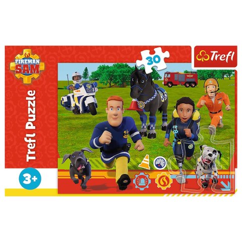 Puzzle - "30" - Gotowi do pomocy Strażak Sam Trefl 18297