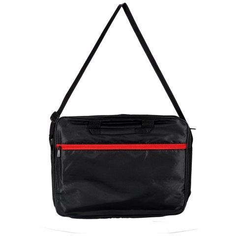 Torba na laptopa 15,6 cali etui pokrowiec z paskiem teczka damska męska czarna