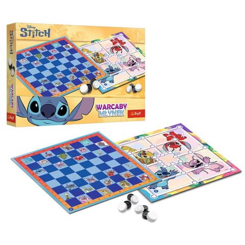 Gra Warcaby i Młynek Lilo and Stitch Trefl 02799