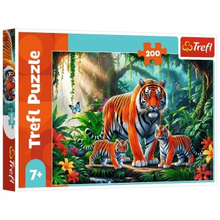 Puzzle 200 - Tygrysie zwyczaje Trefl 13330