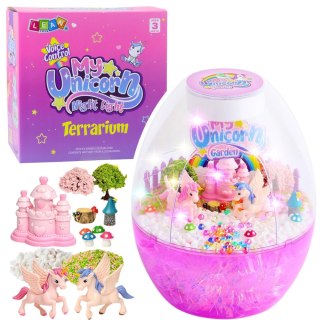 Zestaw Kreatywny Terrarium Jednorożce Lampka Nocna Sterowanie Głosem DIY