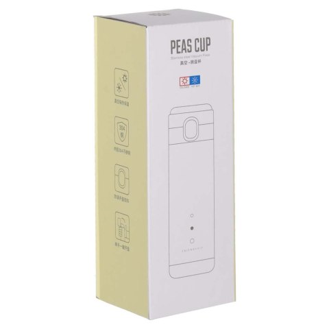 Kubek termiczny z ustnikiem termos LED 420ml róż